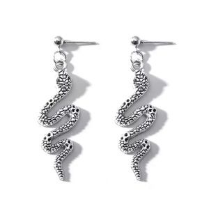 NEW Silver Vintage Snake Dangle Drop Earrings